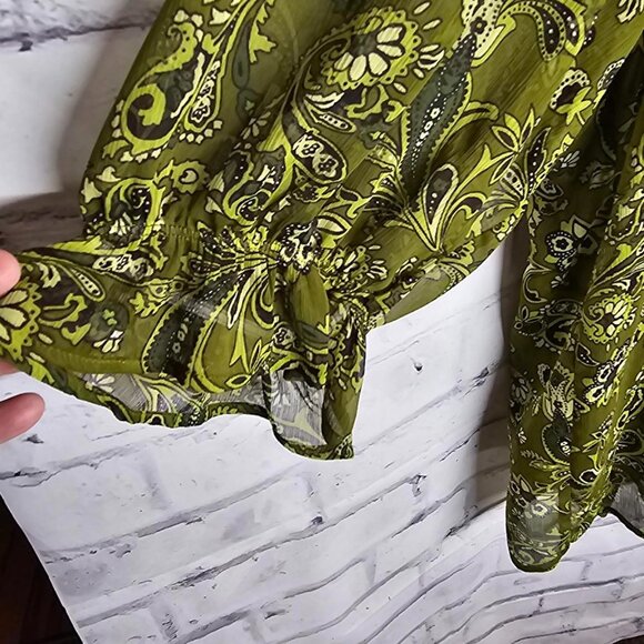 2 Piece Olive Green Top - Picture 3 of 7